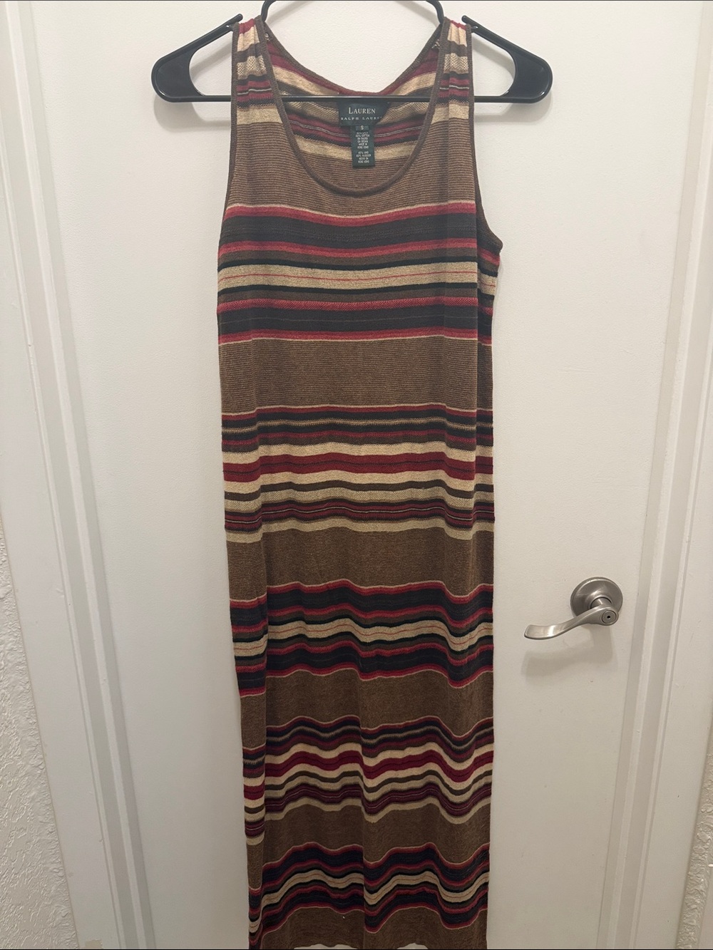 Vintage Lauren Ralph Lauren Striped Knit Maxi Dress